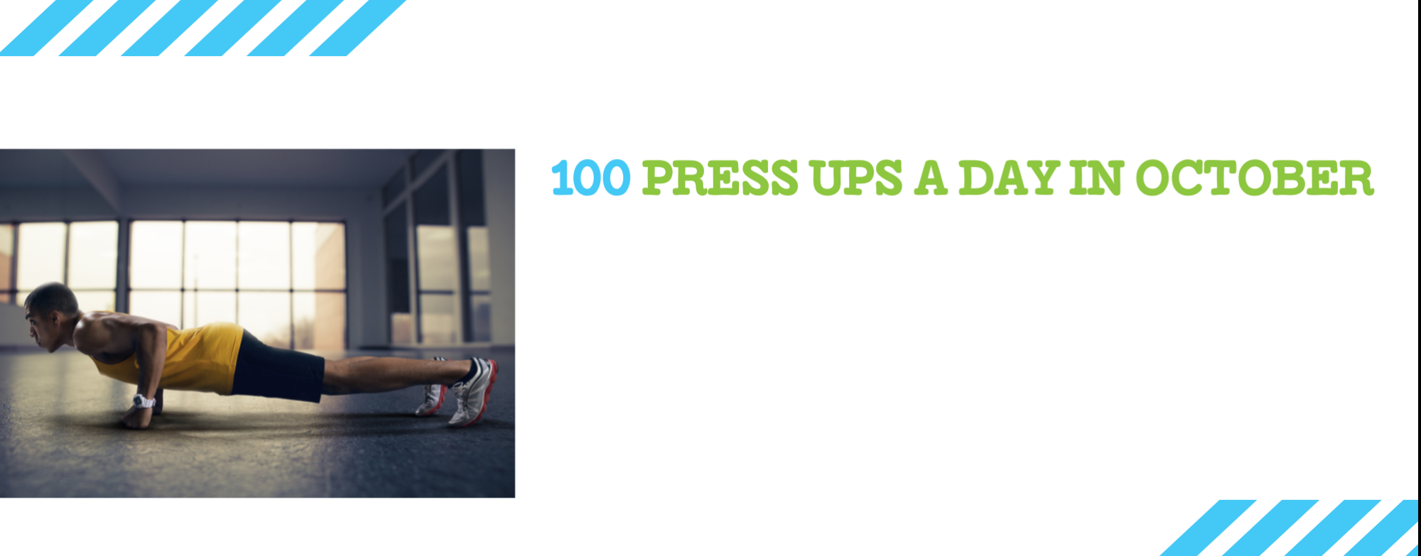 100 Press Ups a Day in October