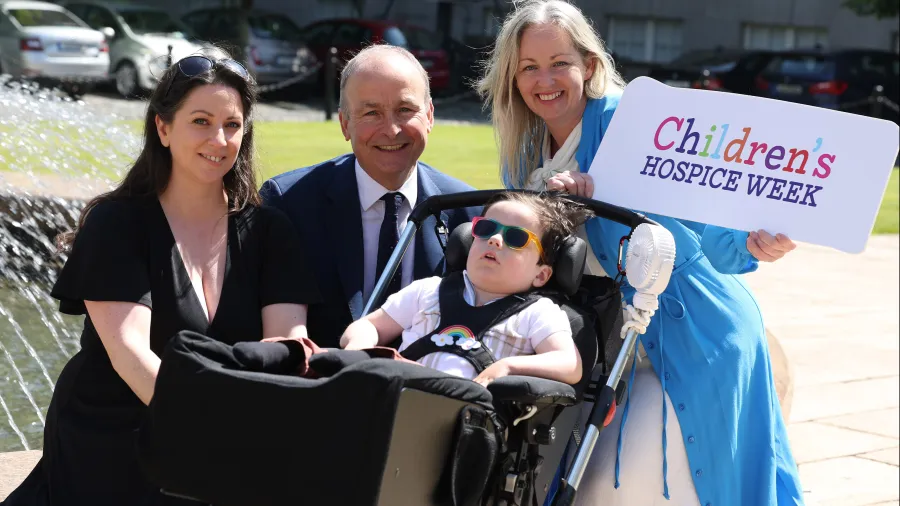 Pictured at the launch of Children’s Hospice Week with Taoiseach Micheál Martin TD and CEO, LauraLynn Kerry McLaverty was Cillian (5) alongside his Mum Orla. Cillian and his family receive care and support from LauraLynn, Ireland’s only Children’s Hospice.  