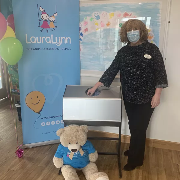 Ann selecting Raffle Winner - 2021