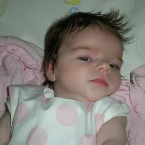 Saoirse as a baby
