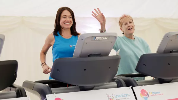 a treadmill challenge participant