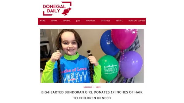 Bundoran Girl Hair Donation