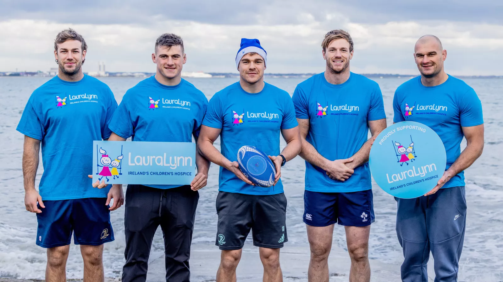 Rugby Player's Dip In for LauraLynn