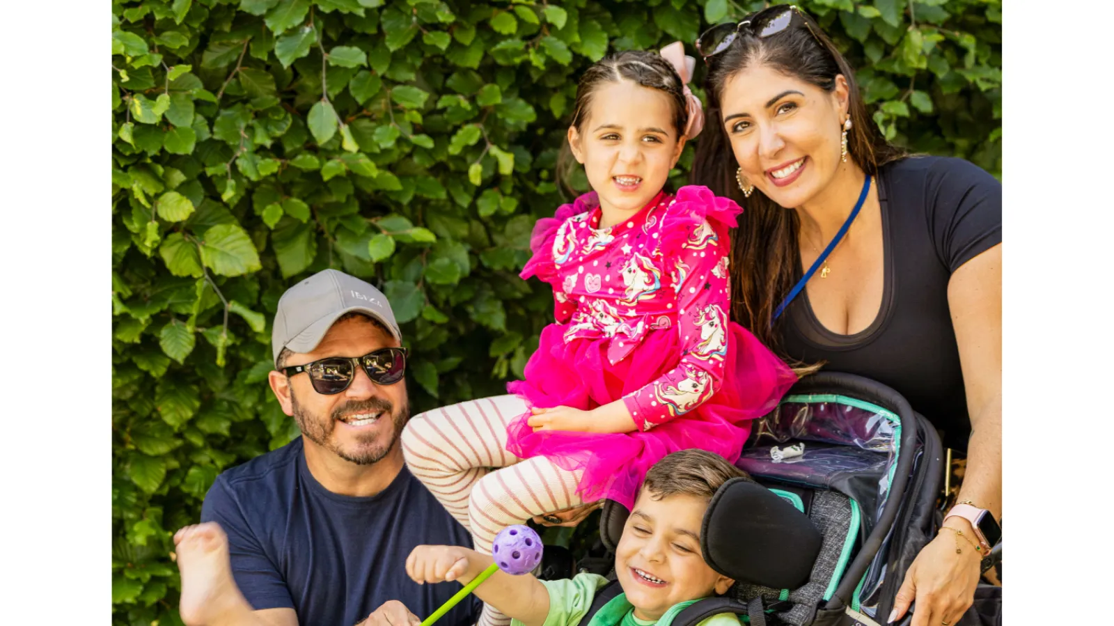 LauraLynn child Theo with his mother, father and sister 