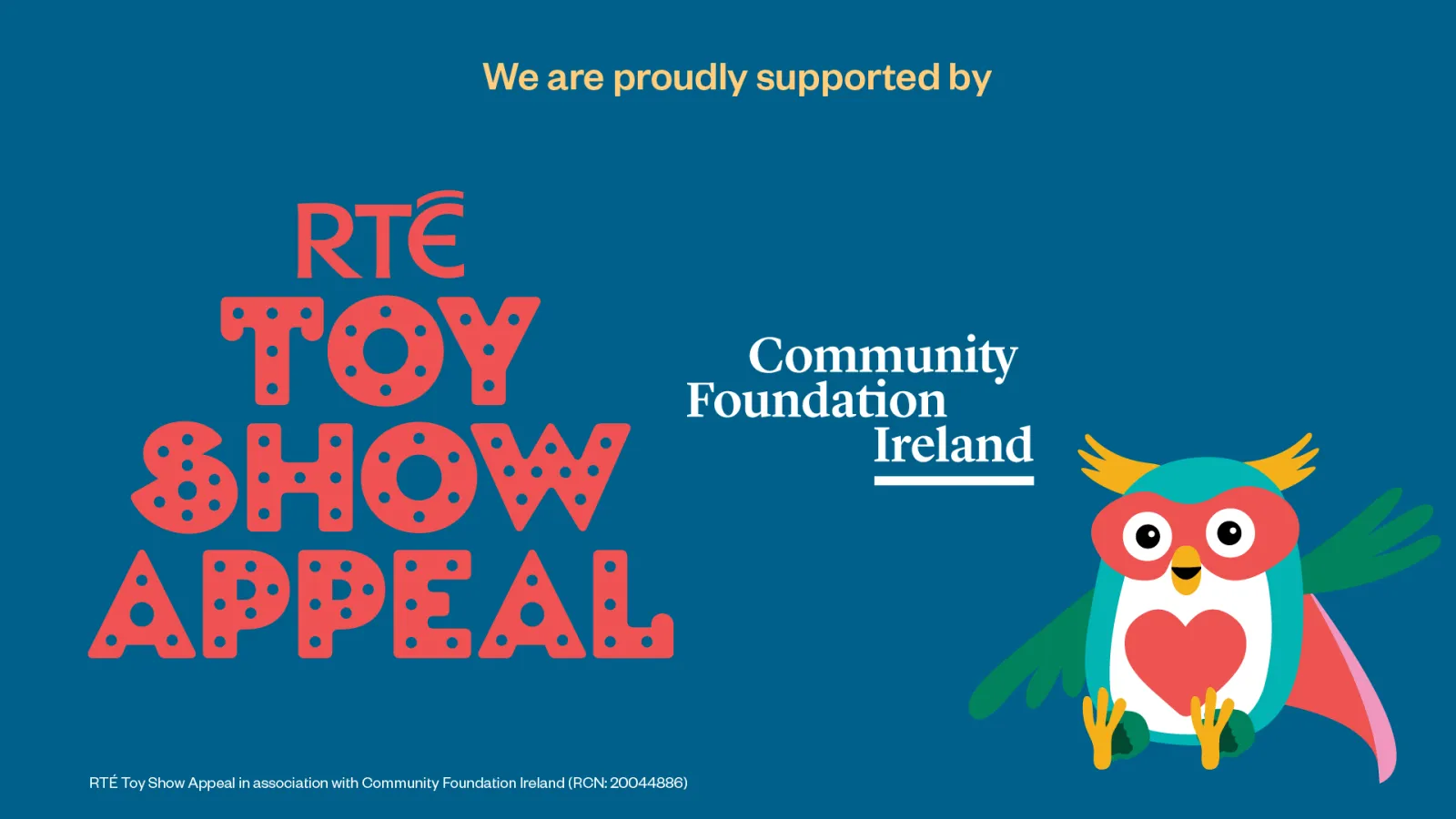 RTÉ Toy Show Appeal banner 2026